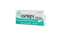 ASPIRIN 500 mg tabl 20 fol